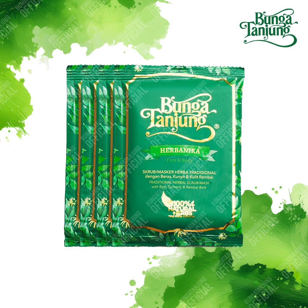 Bunga Tanjung Herbanika Face & Body Scrub/ Mask, 200g (BT4 | 1 month)